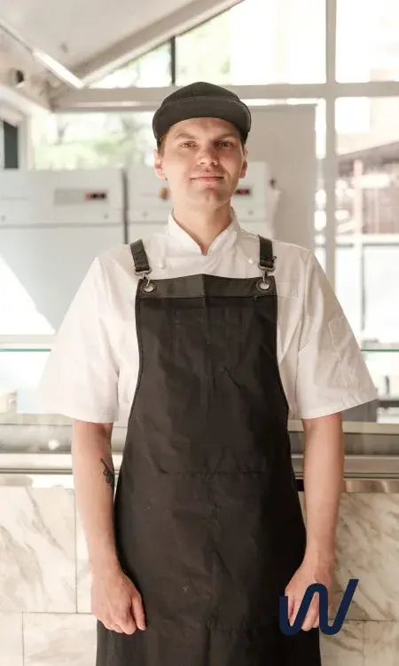 Local business owner at work