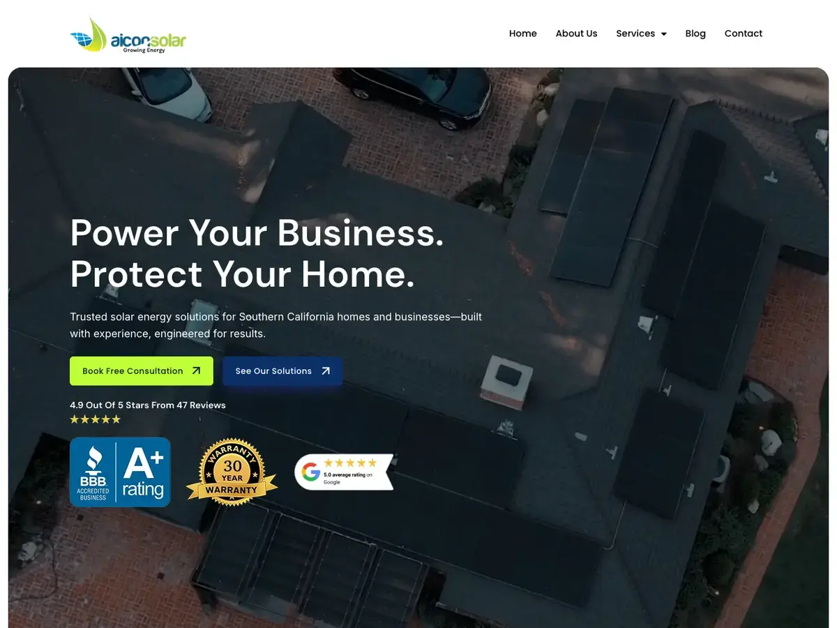 Aicon Solar homepage