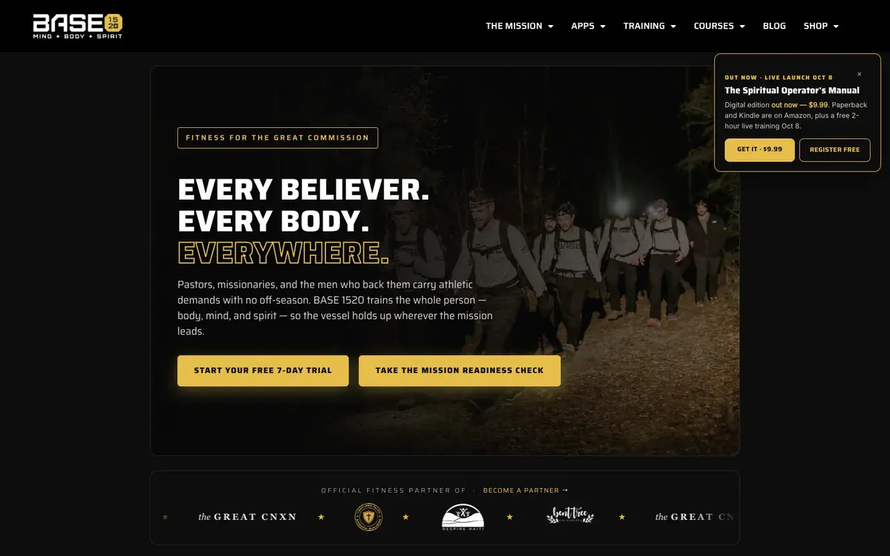 Base 1520 homepage