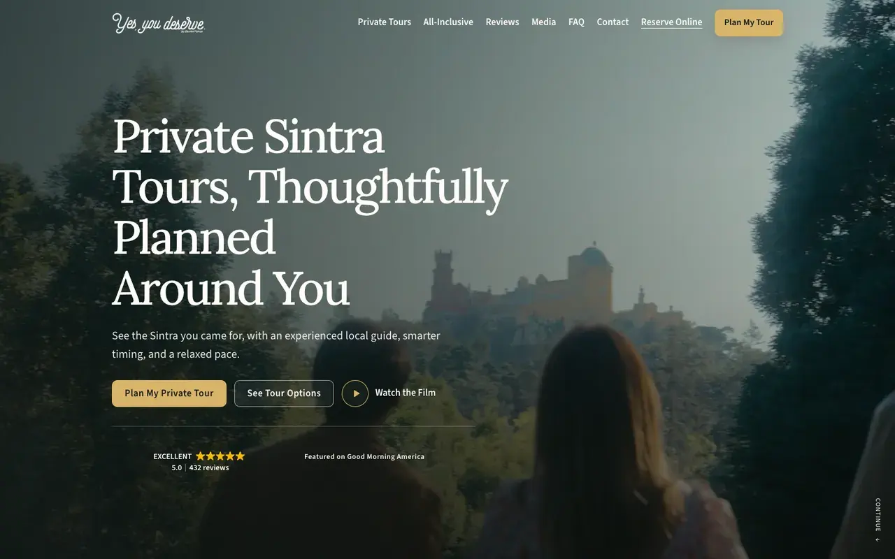 Yes, You Deserve website, designed and built by Webtec