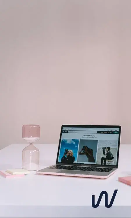 Person working on an online service