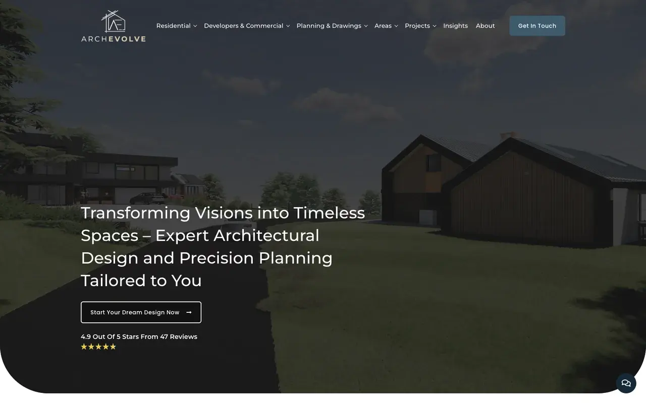 Archevolve homepage