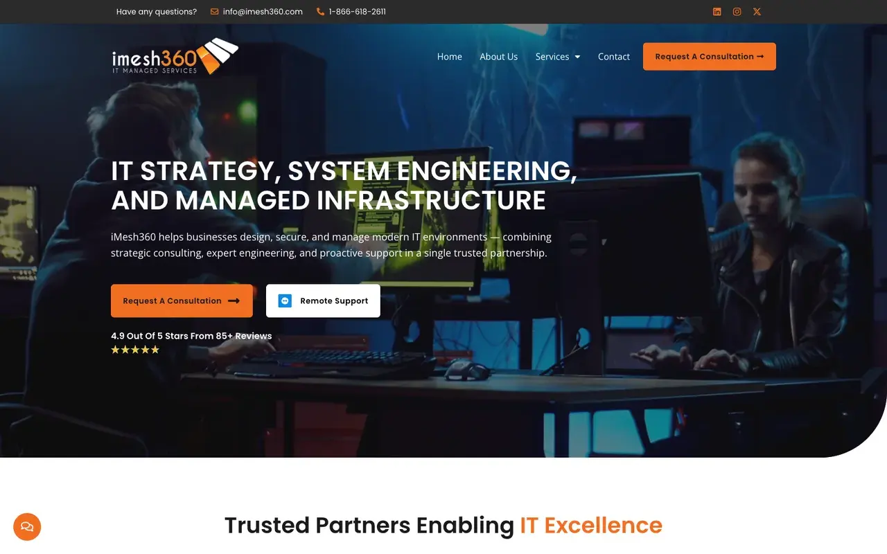 iMesh360 homepage