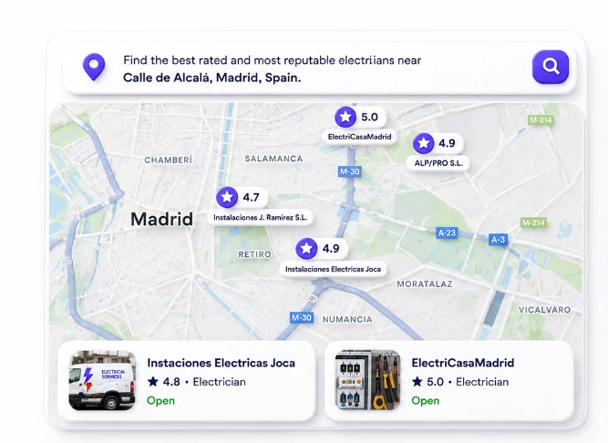 ai analysis for electricians in madrid