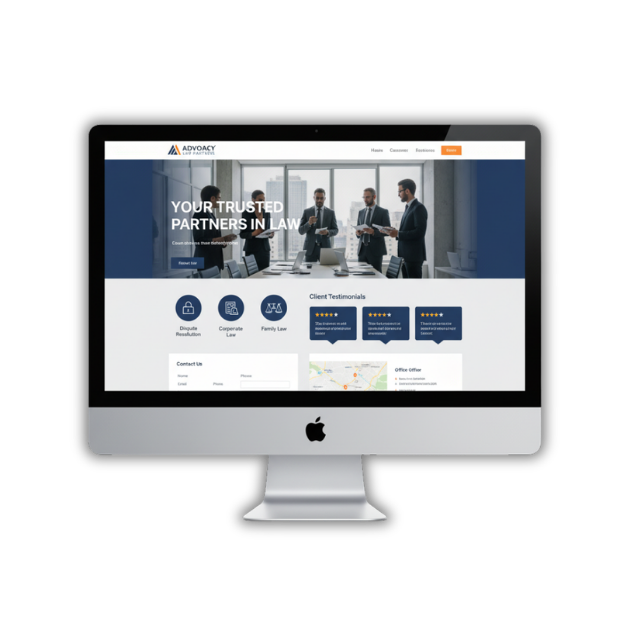 Website Mockup Example Law firm 2