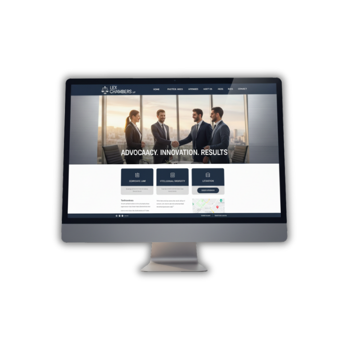 Website Mockup Example Law firm 3