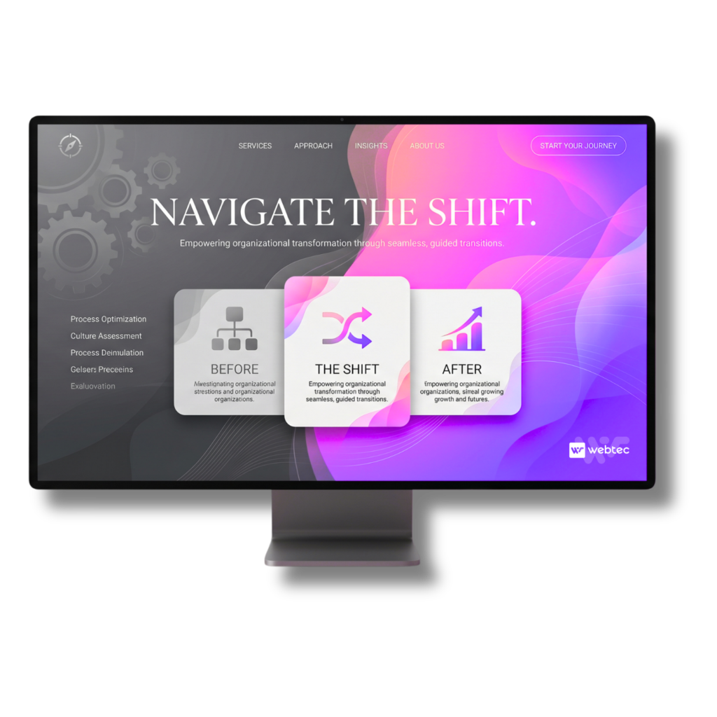 Management Consulting firm website redesign for conversion and seo 1