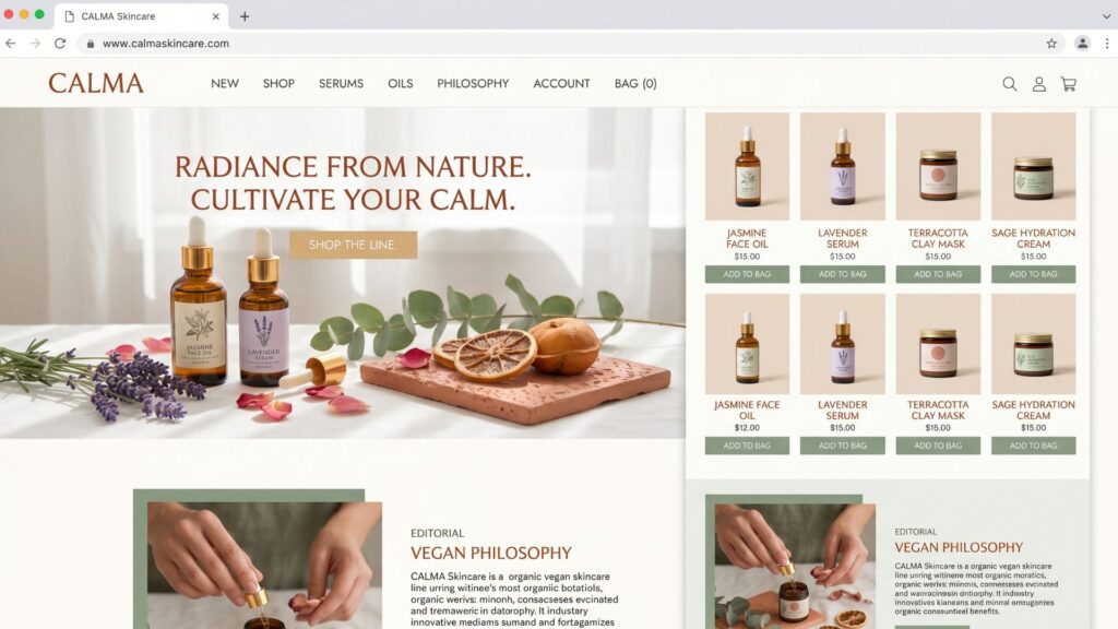 Mockup E-commerce Beauty Shop