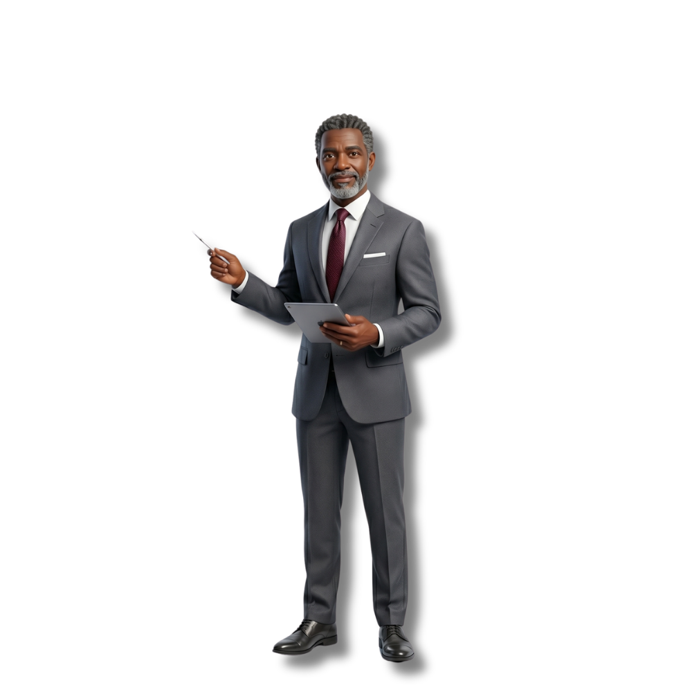 Website design for Accountants and financial services character 1