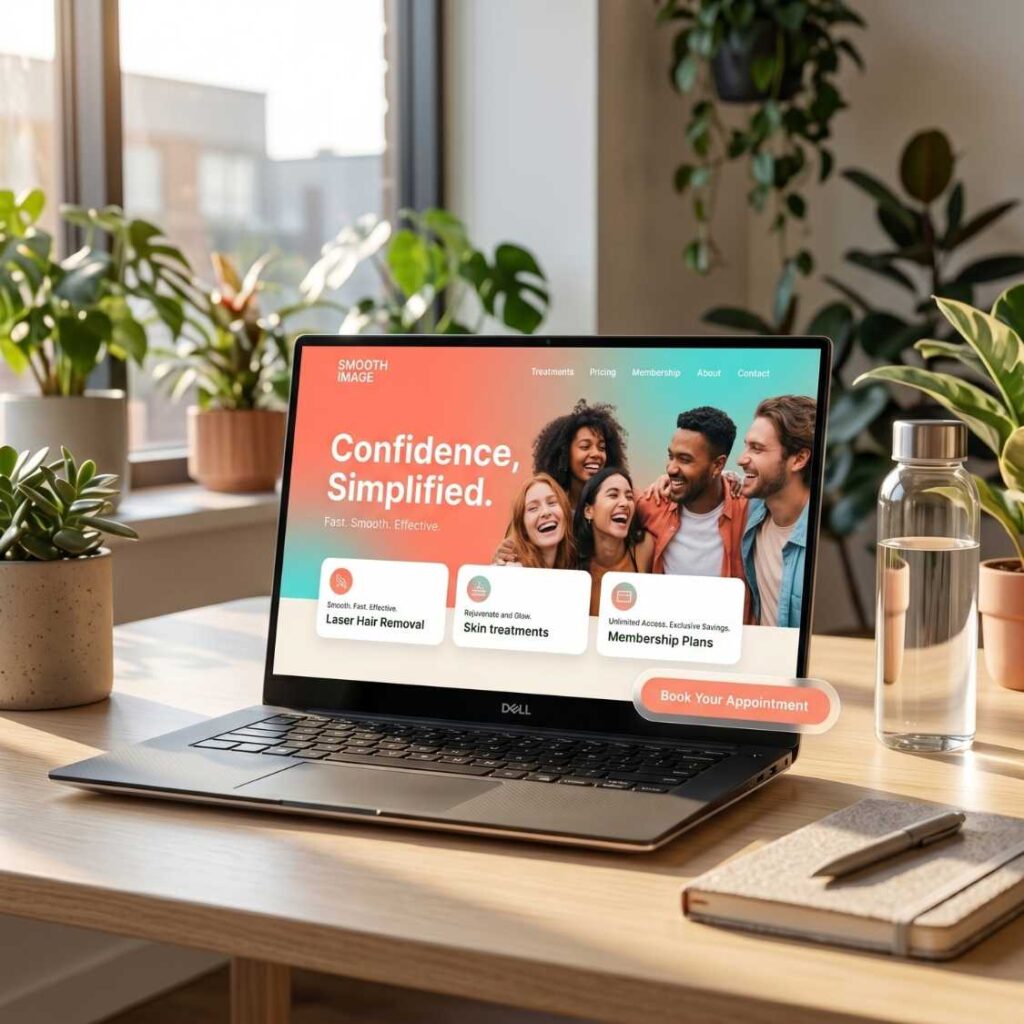 Aesthetics Website Mockup Concept
