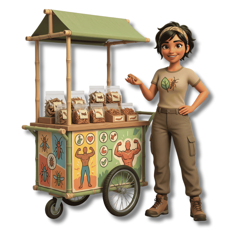 Bugs Selling Concept Character webtec