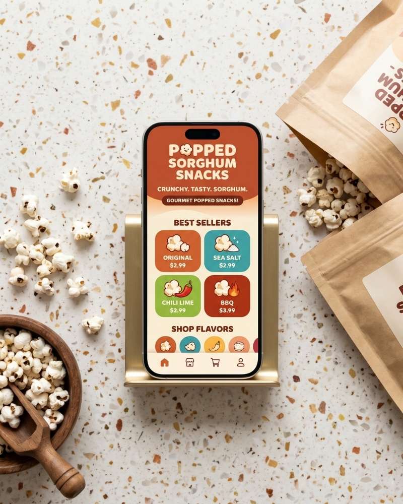 Popped Popcorn Page Concept By Webtec