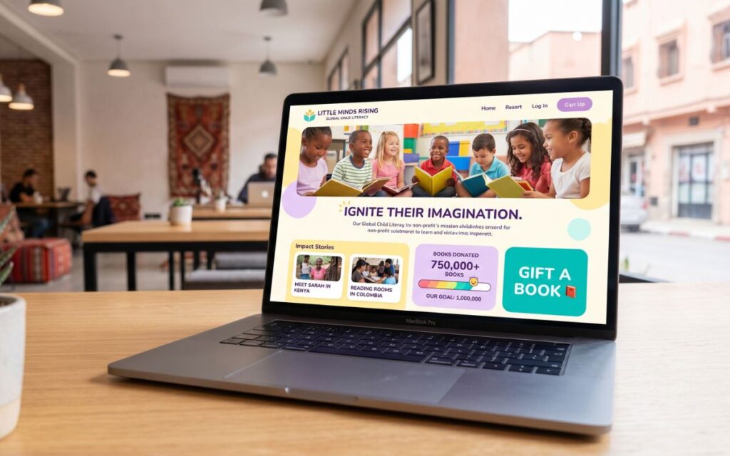 School Program Website Mockup Webtec
