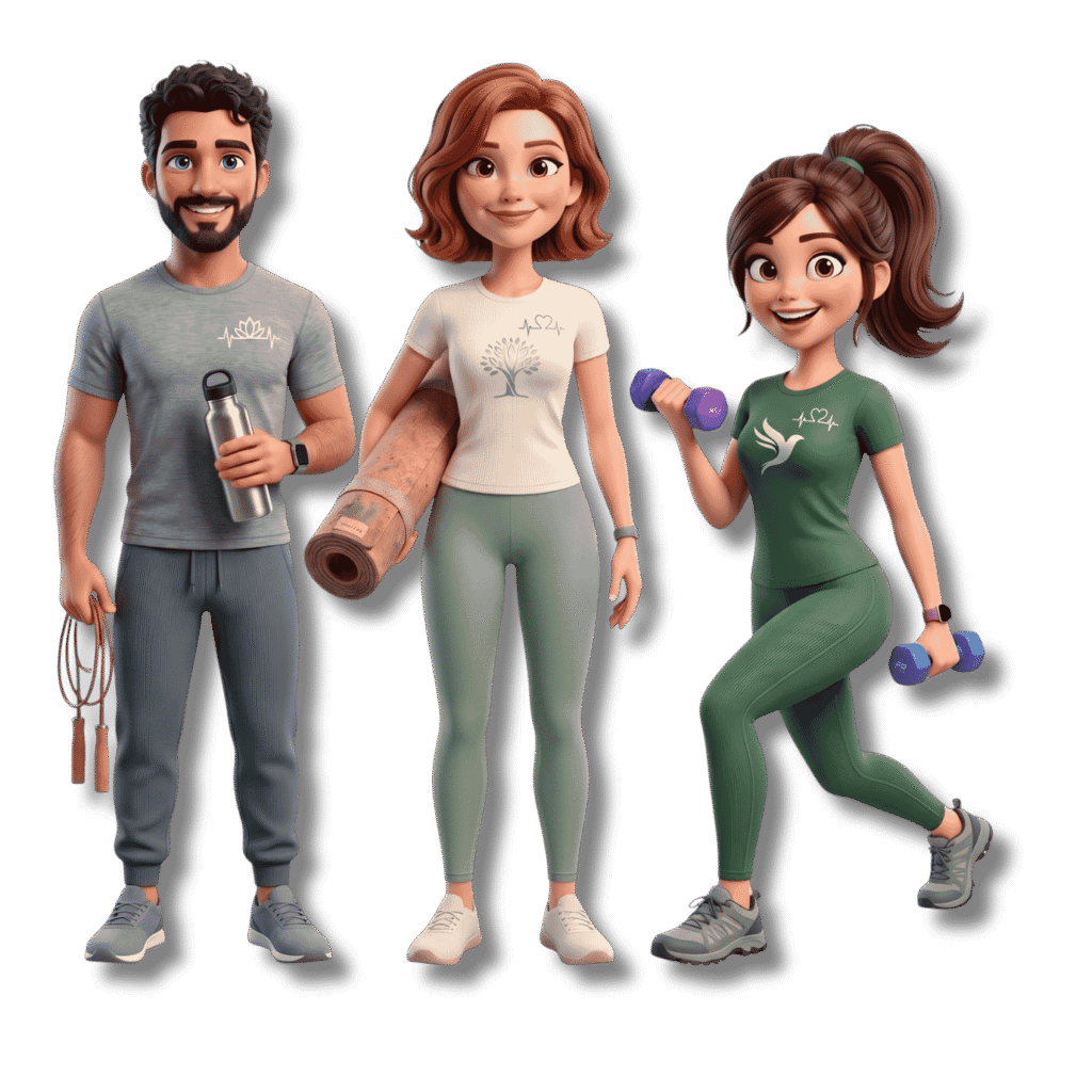 Webtec Redesign for Health & Wellness companies Webtec Characters