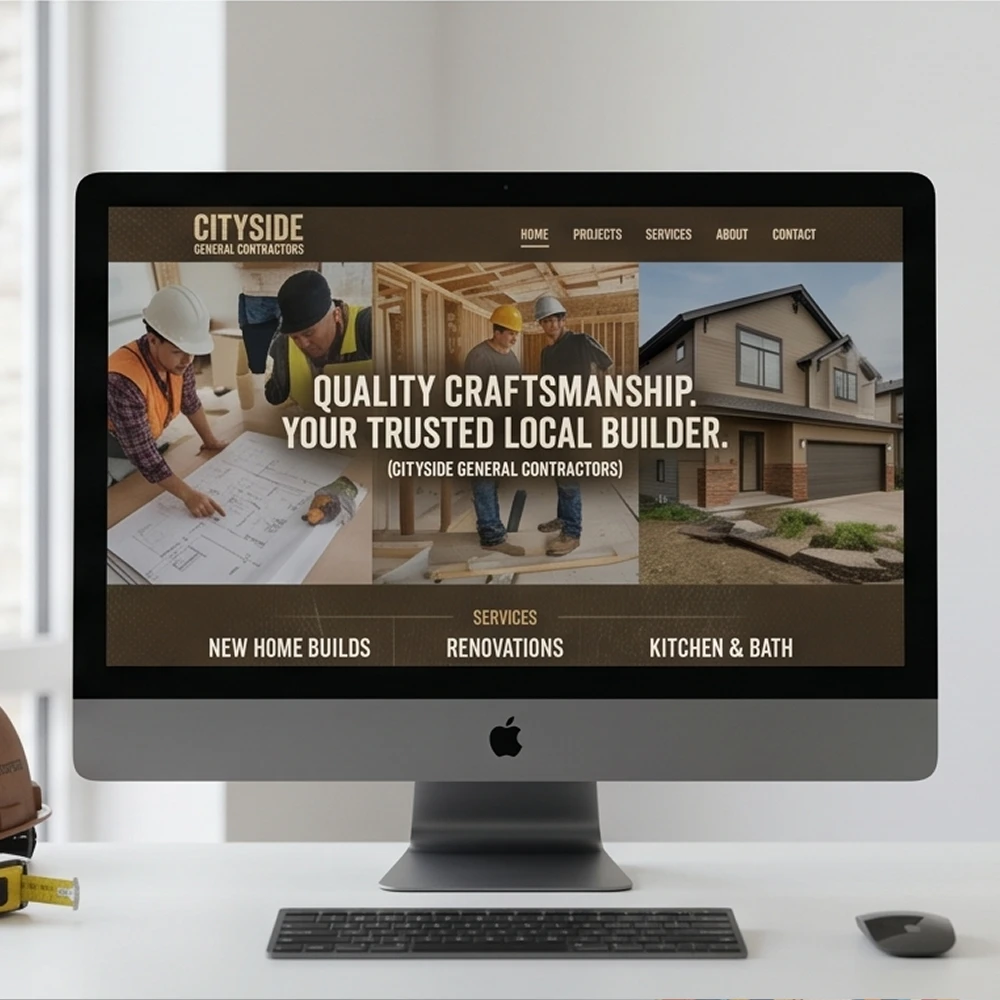 construction company website redesign by trywebtec com 2