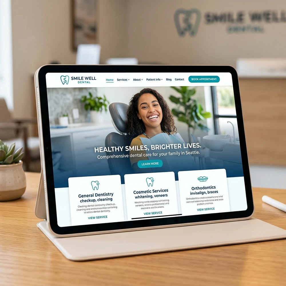 dental practice website redesign 1