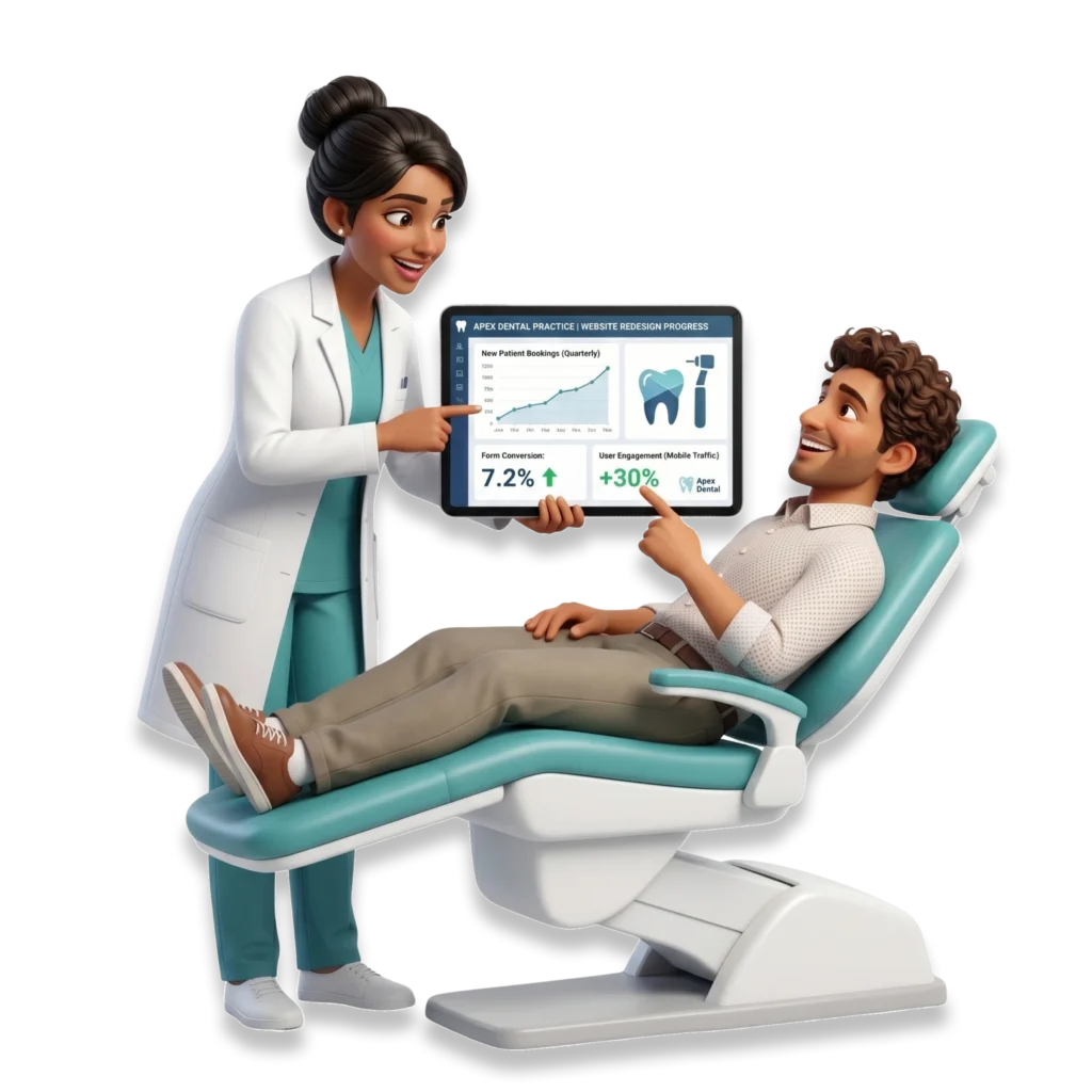 dental practice website redesign
