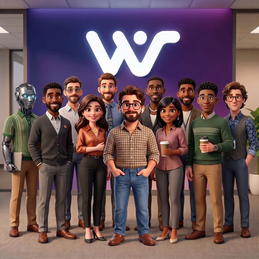 The Webtec team working together