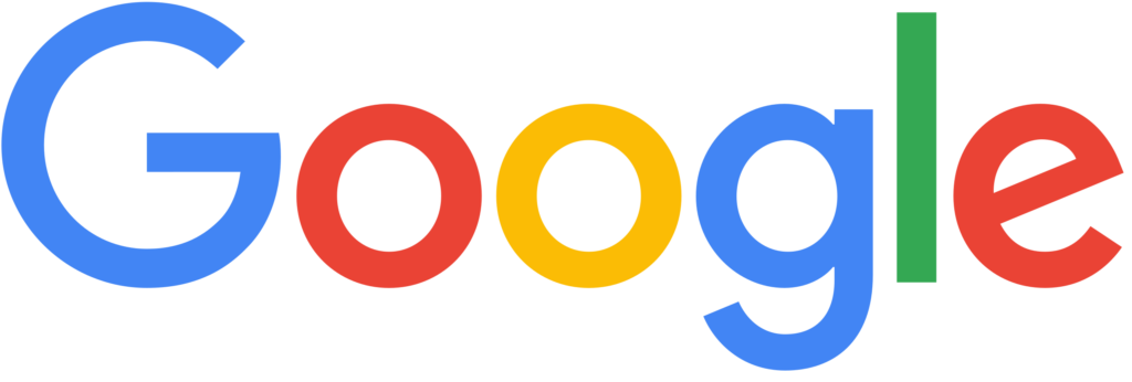 Google logo in its multicolored blue, red, yellow and green lettering on white