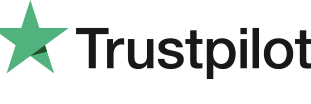 Trustpilot logo featuring a green star icon beside black Trustpilot wordmark text